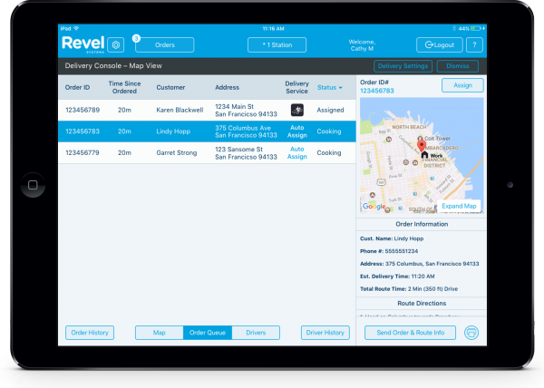 Revel POS Bar Service