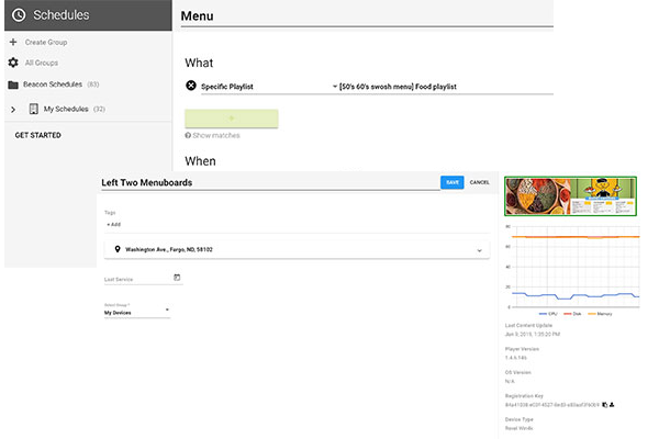 Digital Signage Scheduling Monitoring